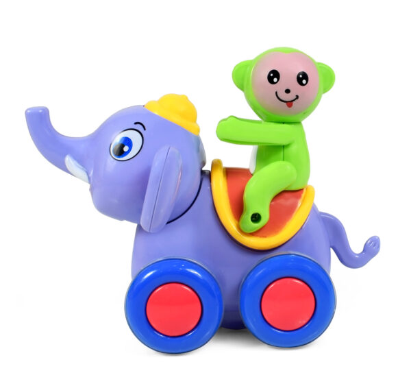 Baby Friction Toy, Wavy Movement, Elephant - Blue-28845