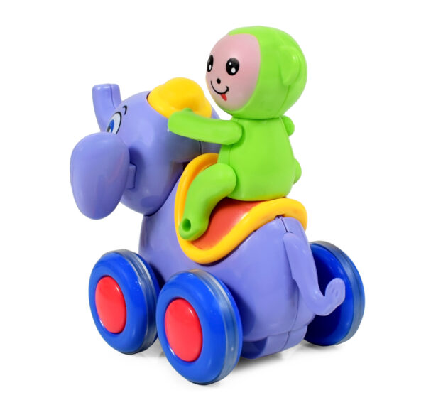 Baby Friction Toy, Wavy Movement, Elephant - Blue-28844