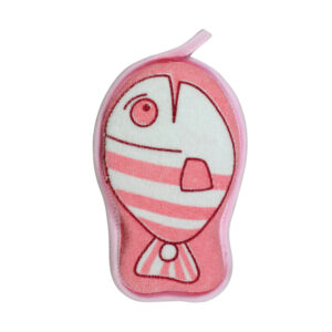 Soft Bath Sponge for Baby, Fish Shape - Multicolor-28935