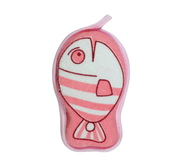 Soft Bath Sponge for Baby, Fish Shape - Multicolor-28935