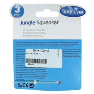 Tony Jungle Squeaker, Baby Rattle - Gainda-28952