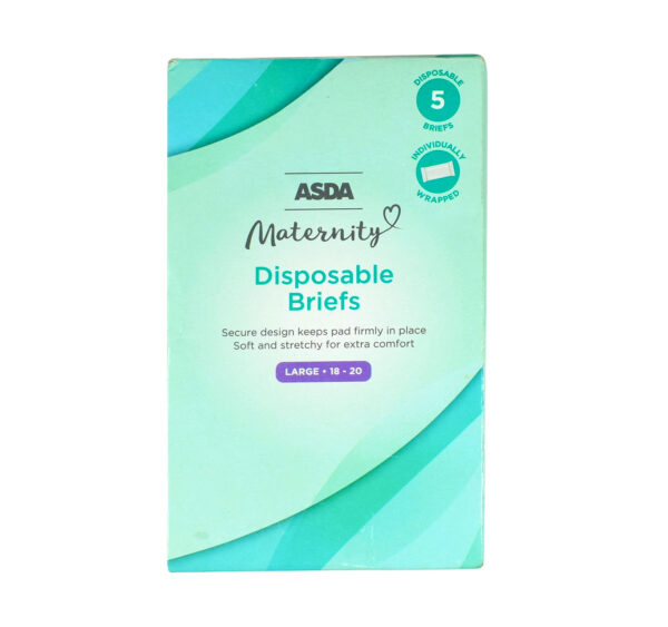 ASDA 5 Disposable Maternity Panties (Briefs) - (Large -18-20)-0