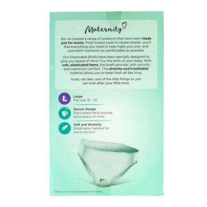 ASDA 5 Disposable Maternity Panties (Briefs) - (Large -18-20)-28958