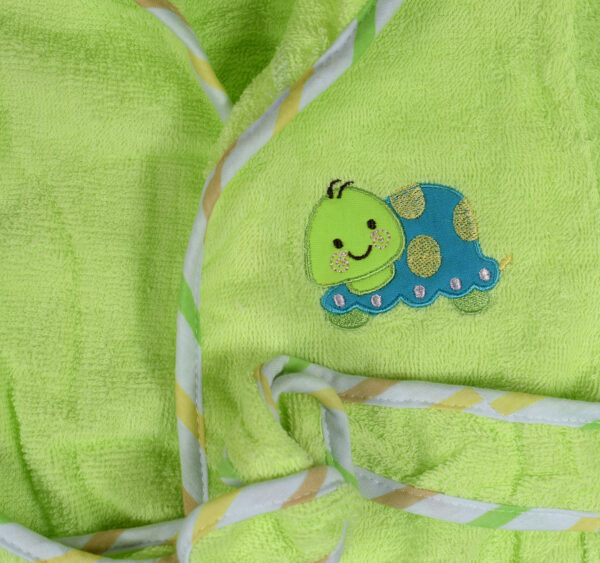 Baby Hooded Bathing Gown (Towel) - Green-28972