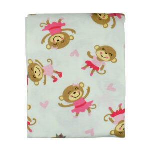 Hosiery Cotton Wrapping Sheet, Monkey - Multicolor-0