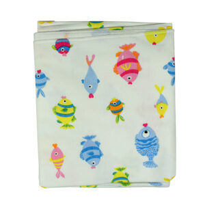 Hosiery Cotton Wrapping Sheet, Fish - Multicolor-0
