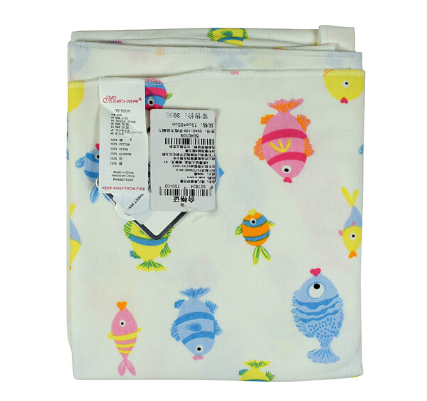 Hosiery Cotton Wrapping Sheet, Fish - Multicolor-29244