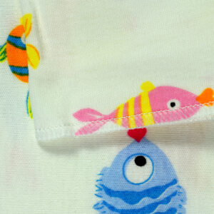 Hosiery Cotton Wrapping Sheet, Fish - Multicolor-29242