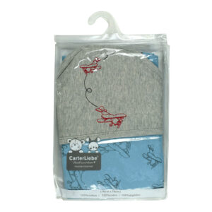 Baby Soft Hooded Wrapper, Blanket, Swaddle - Grey/Blue-29268