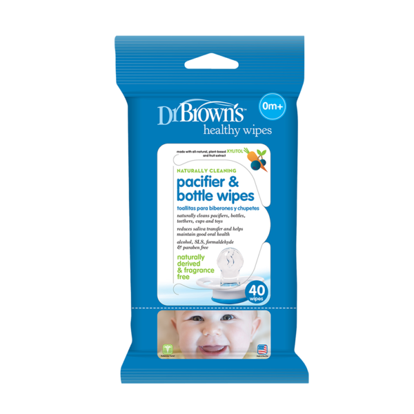 Dr Browns Healthy Wipes - Pacifier & Bottle Wipes - 40pcs-0