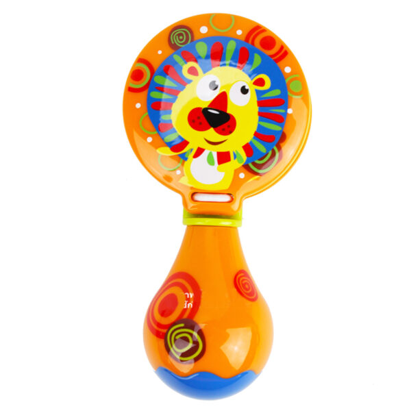 Premium Quality Baby Musical Rattle Castanets - Orange-0