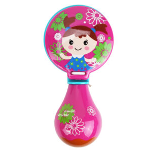 Premium Quality Baby Musical Rattle Castanets - Magenta-0