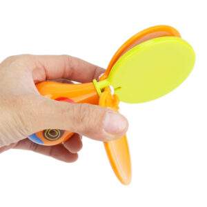 Premium Quality Baby Musical Rattle Castanets - Orange-28880