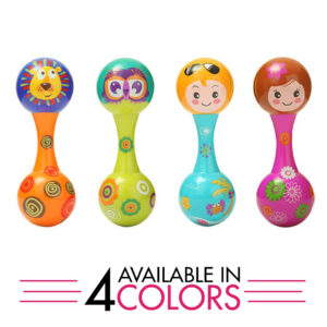 Orff Music Set Maraca Shaker,Baby Sand Hammer Rattle - Multicolor-28896