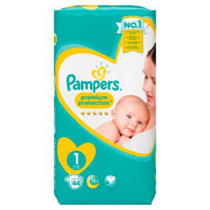 Pampers Premium Protection Diaper Size 1 - (44pcs)-0
