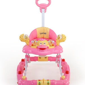 LuvLap Comfy Baby Walker Cum Rocker (18125) - Pink-30228