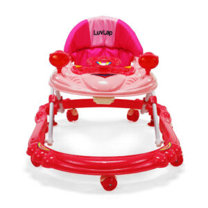 LuvLap Starshine Baby Walker - Pink-30268