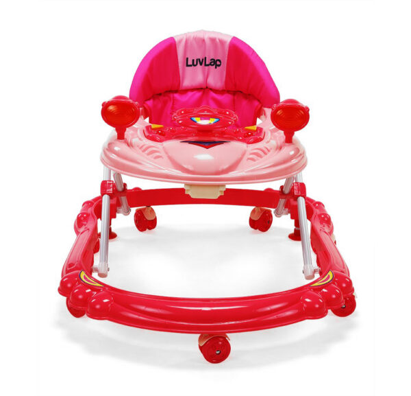 LuvLap Starshine Baby Walker - Pink-30268