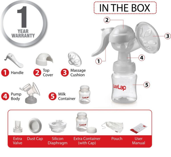 LuvLap Manual Breast Pump-30198