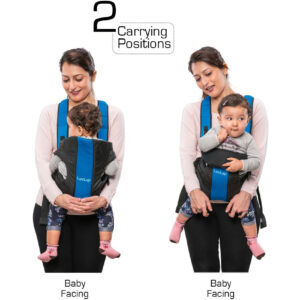 LuvLap Sunshine Baby Carrier (18283) - Black/Blue-29562