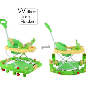 LuvLap Comfy Baby Walker Cum Rocker (18231) - Green-30239