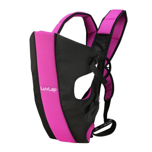 LuvLap Sunshine Baby Carrier (18285) - Pink/Black-0