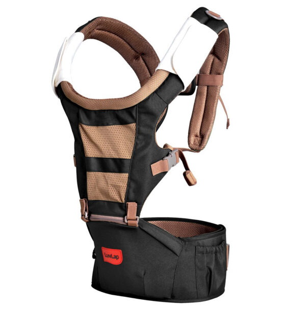 Luvlap Royal Hip Seat Carrier (18404) - Brown/Black-0