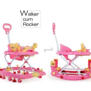 LuvLap Comfy Baby Walker Cum Rocker (18125) - Pink-30226