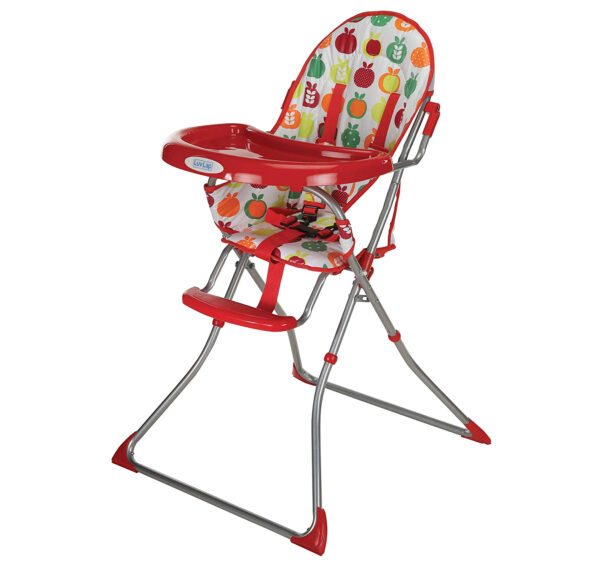 LuvLap Sunshine Baby Highchair (18380) - Red-0