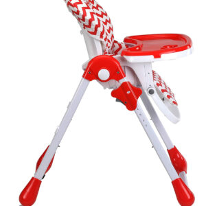 Luvlap Royal Highchair with Wheels - Red-30287