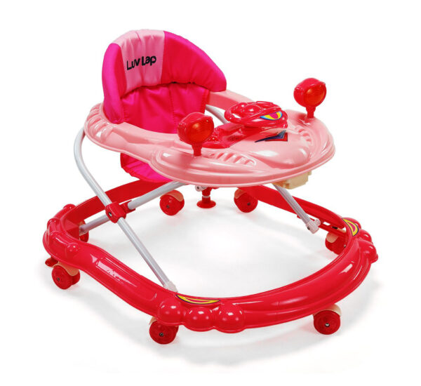 LuvLap Starshine Baby Walker - Pink-0