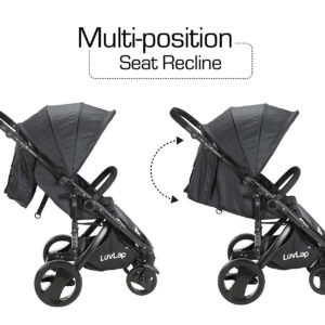 Luvlap Elegant Baby Stroller (18458) - Black-29935