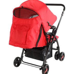 Luvlap Comfy Baby Stroller (18456) - Red-29902