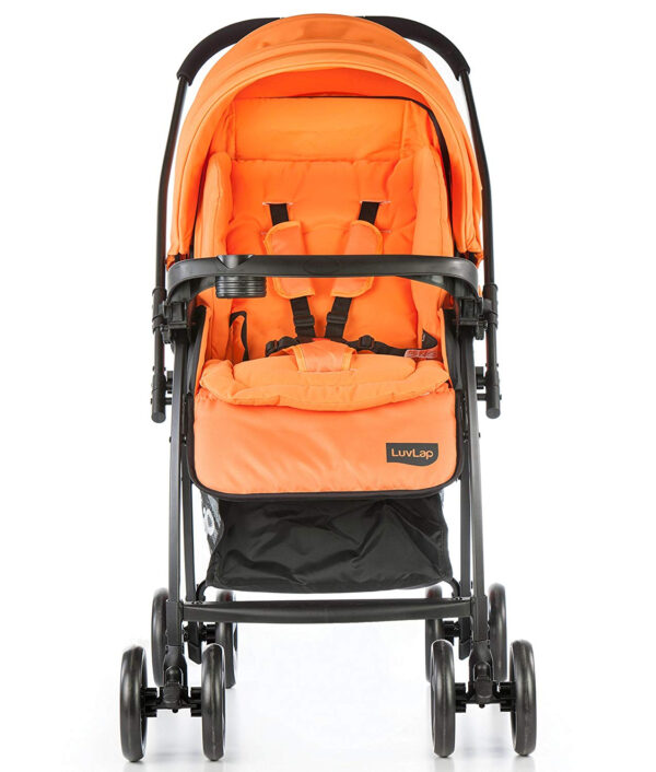LuvLap Grand Baby Stroller (18316) - Orange-30078