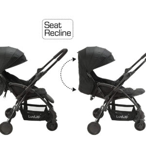 Luvlap Royal Baby Stroller Pram (18415) - Black-29971