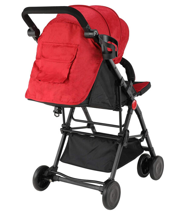 LuvLap Magic Stroller with Compact Tri-fold (18491) - Red-30041