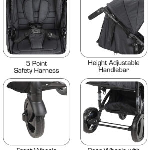 Luvlap Elegant Baby Stroller (18458) - Black-29933