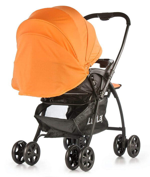 LuvLap Grand Baby Stroller (18316) - Orange-30076