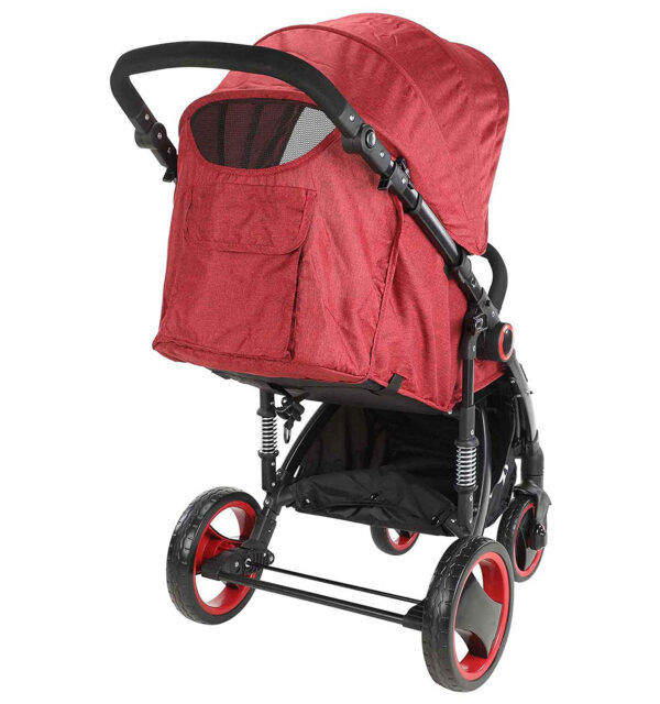 Luvlap Elegant Baby Stroller (18459) - Red-29951