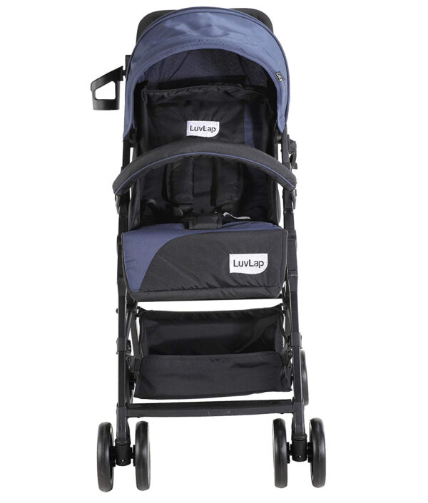 LuvLap Magic Stroller with Compact Tri-fold (18490) - Black-30029