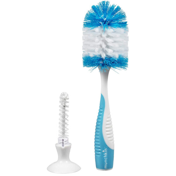 Munchkin Deluxe Bristle Bottle Brush - Blue-0