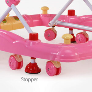 LuvLap Comfy Baby Walker Cum Rocker (18125) - Pink-30223