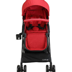 LuvLap Baby New Sports Stroller (18461) - Red-29697