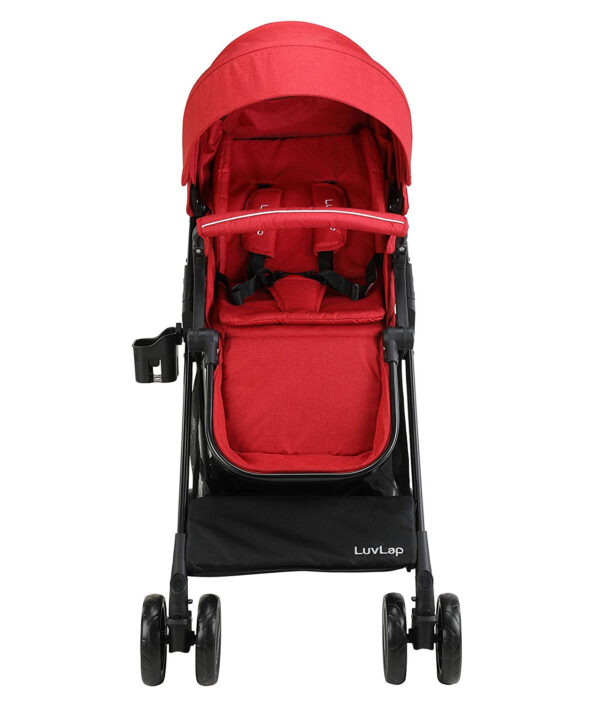 LuvLap Baby New Sports Stroller (18461) - Red-29697