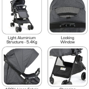 LuvLap Baby New Sports Stroller (18460) - Black-29683