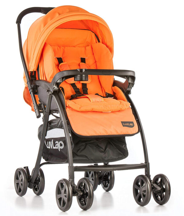 LuvLap Grand Baby Stroller (18316) - Orange-0