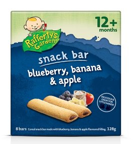 Rafferty's Garden Blueberry, Banana & Apple Snack Bar (12M+) - 128gm-0