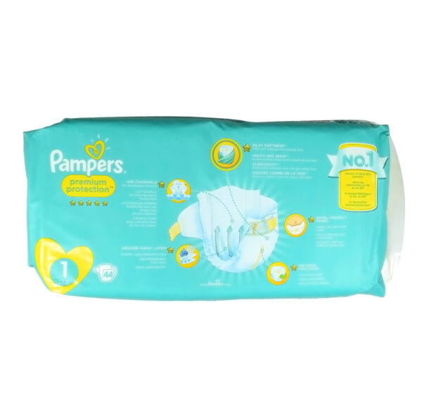 Pampers Premium Protection Diaper Size 1 - (44pcs)-29303