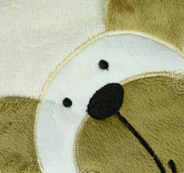 Hooded Cotton Towel for Baby - Dog Applique-29322