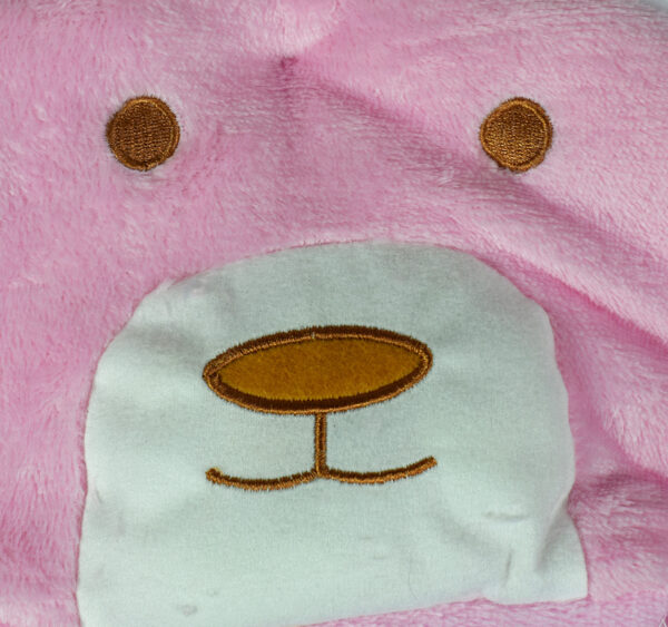 Baby Fleece Hooded Blanket - Pink-29327